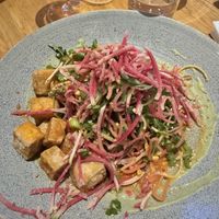 Tofu noodle bowl  at Earls in Denver