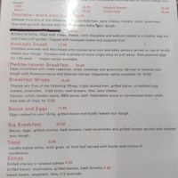 Menu at Kimberley Cafe in Kununurra