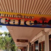 Sign outside the cafe at Kimberley Cafe in Kununurra