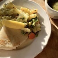 Roti, veggies and dal  at Himal Chuli in Madison