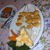 The tofu was delicious at Thai Boran in Derby