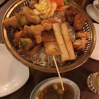 Vegetarian platter  at Thai Boran in Derby