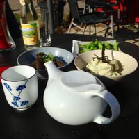 Great variety of vegan side dishes at Tatami in Tubingen