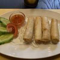Spring rolls (called something else on menu) - so good at Tom Yum in Budapest