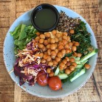 Traditional buddha bowl at The Urban Garden in Vilnius