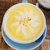 Turmeric latte  at The Urban Garden in Vilnius