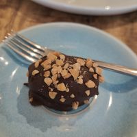 Date with chocolate and peanut butter at The Urban Garden in Vilnius