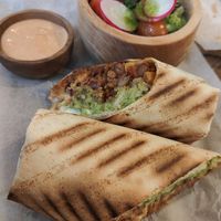 Burrito veg at The Urban Garden in Vilnius