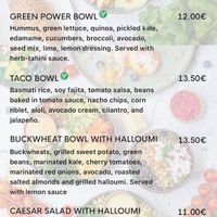 Menu accessed by qr code    at The Urban Garden in Vilnius