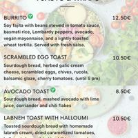 We had the avocado toast    at The Urban Garden in Vilnius