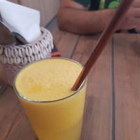 Fresh orange juice at The Urban Garden in Vilnius