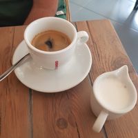 Espresso with coconut milk at The Urban Garden in Vilnius