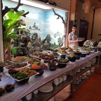 Buffets in TUEGIAC vergetariant restaurant . at Tue Giac in Hanoi