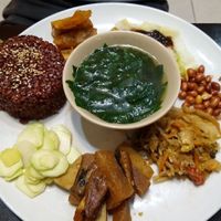 1 person plate 55.000 or 60.000 dongs at Tue Giac in Hanoi