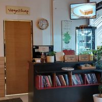 Interior of the restaurant at Vegehop in Zagreb