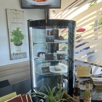 There were several cakes to pick from!  at Vegehop in Zagreb