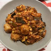 Gnocchi with smoked tofu  at Vegehop in Zagreb