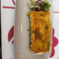 Vegan lasagna  at Vegehop in Zagreb