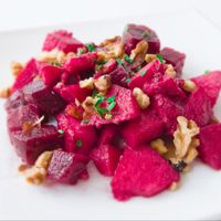 Waldorf salad at Vegehop in Zagreb