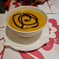 Vegetable soup at Vegehop in Zagreb