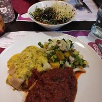 This tomato sauce was to die for!! at Vegehop in Zagreb