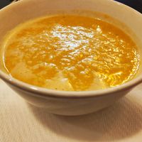 Daily chickpea soup #Veganuary at Vegehop in Zagreb