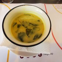 Soup (daily menu) at Vegehop in Zagreb