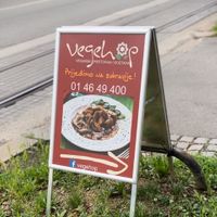 Sign post on the roadside   at Vegehop in Zagreb