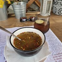 Soup at Vegehop in Zagreb