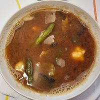 Miso soup at Vegehop in Zagreb