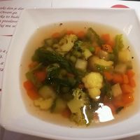 vegetable soup  at Vegehop in Zagreb