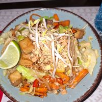 Pad Thai with tofu at Vegehop in Zagreb