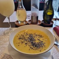 Chickpea cream soup☆ delicious at Vegehop in Zagreb