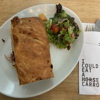 Vegan Greek focaccia   at Café Het Gegeven Paard in Utrecht