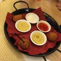 Vegan bitterballen yum!! at Café Het Gegeven Paard in Utrecht