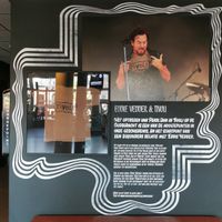 Eddie Vedder t-shirt on display in TivoliVredenburg.  at Café Het Gegeven Paard in Utrecht
