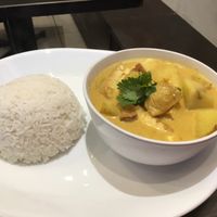 Yellow curry  at Thai Basil  in Vancouver