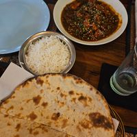 Gobi manchurian and roti at Simon's in Kampot