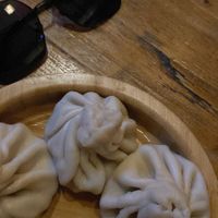 Shinkali w/mushrooms  at Gruzie in Prague