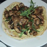 Mushroom flatbread at Simply Scottish in Jedburgh