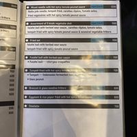 menu  at PELGAG in Kyoto