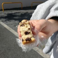 Super fluffy and delicious choc chip cake! at PELGAG in Kyoto