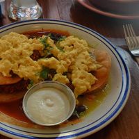Huevos divorciados at Wooden Spoon in San Francisco