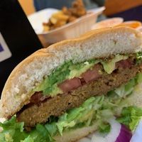 Guac & Roll Burger at Pappy's Juice Bar in Hawthorne