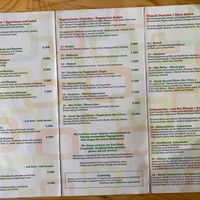 menu at Yarok in Berlin