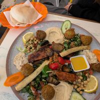 #20 vegan mixed plate for two: 4/5

Tasty! at Yarok in Berlin