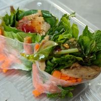 Raw Spring Rolls at Bamboo Garden Healthy Vegetarian Foods - บ้านสวนไผ่สุขภาพ อาหารมังสวิรัติ in Bangkok