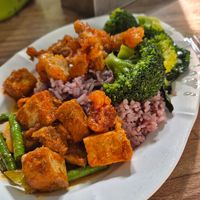 Plate at Bamboo Garden Healthy Vegetarian Foods - บ้านสวนไผ่สุขภาพ อาหารมังสวิรัติ in Bangkok