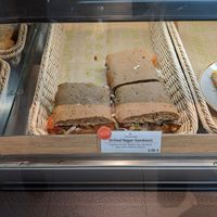 Vegan sandwich at Dean & David - Hauptbahnhof in Dusseldorf