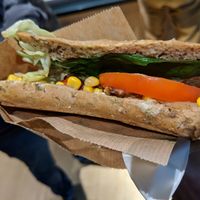 Grilled sandwich at Dean & David - Hauptbahnhof in Dusseldorf